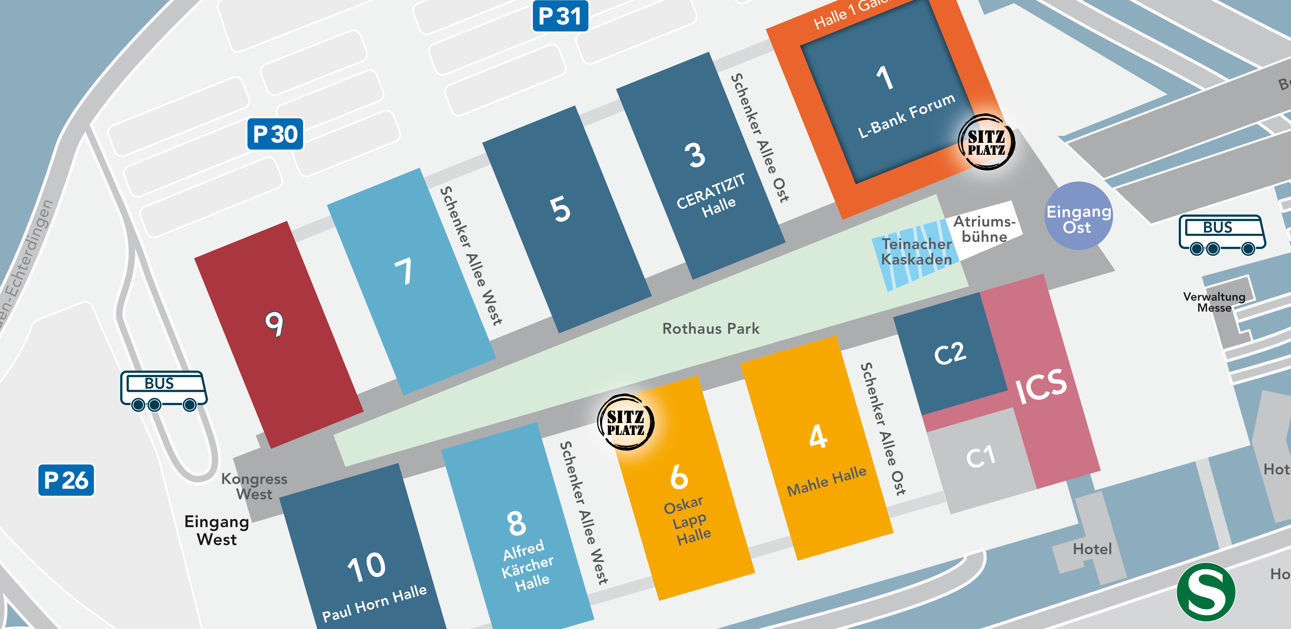 CMT Hallenplan Messe Stuttgart