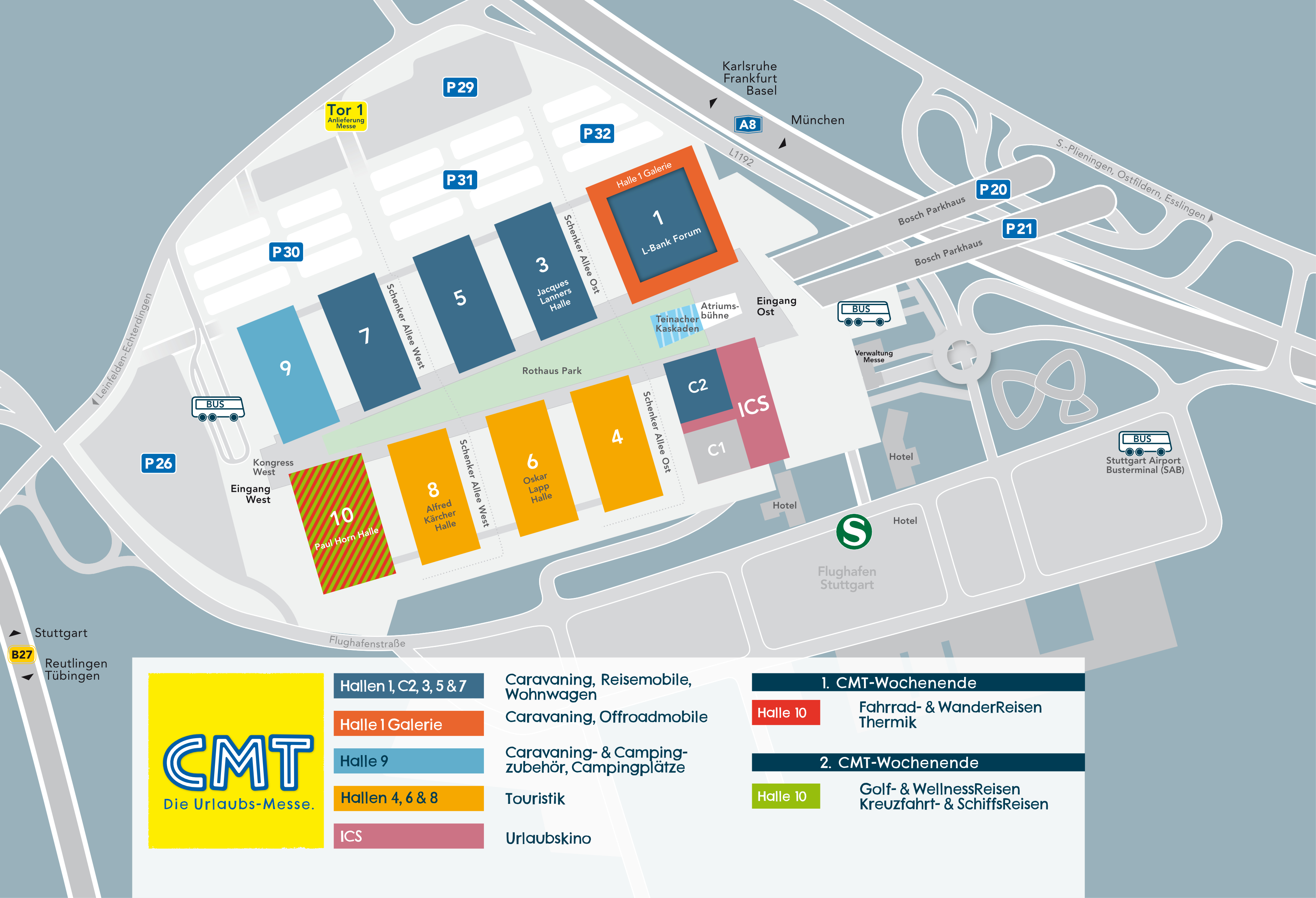 Golf & WellnessReisen Hallenplan Messe Stuttgart