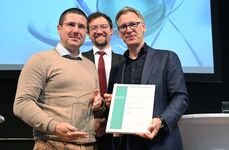 Nicu Becherescu, Business Development Manager at Qruise at the Awards ceremony 2024. Nicu Becherescu, Business Development Manager at Qruise at the Awards ceremony 2024.